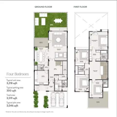 Floor plan, 4 Bed