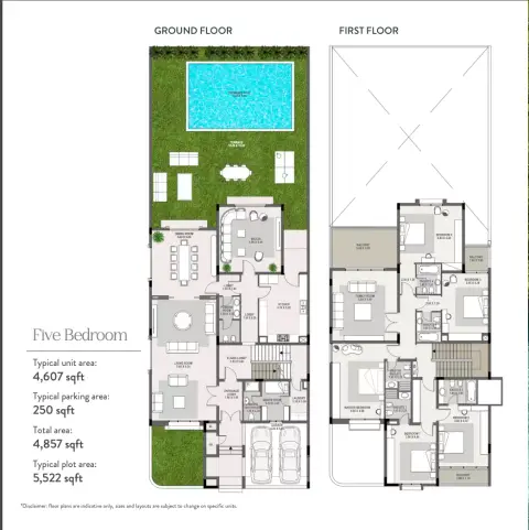 Floor plan, 5 Bed