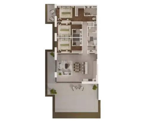Floor plan, 3 Bed