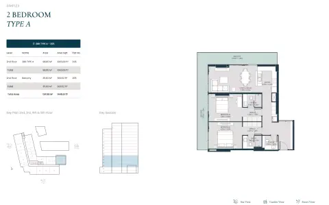 Floor plan, 2 Bed