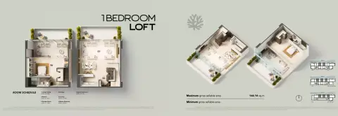 Floor plan, 1 Bed
