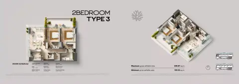 Floor plan, 2 Bed