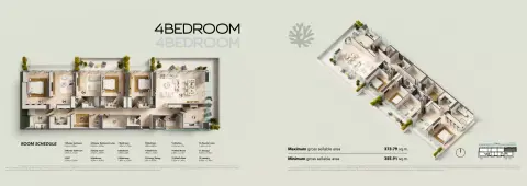 Floor plan, 4 Bed