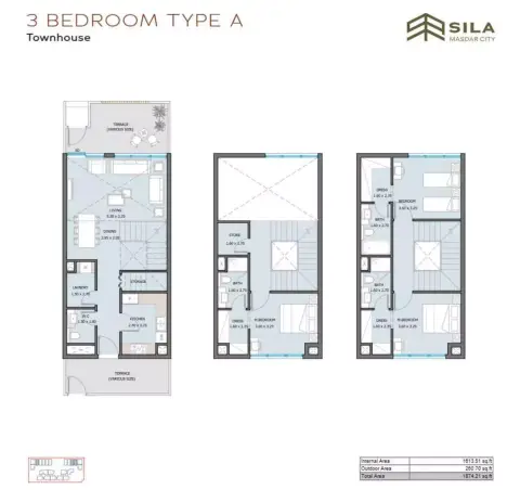 Floor plan, 3 Bed