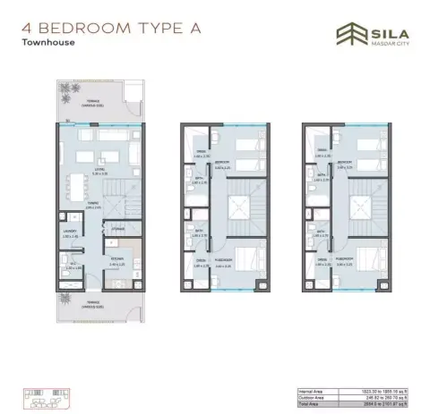 Floor plan, 4 Bed