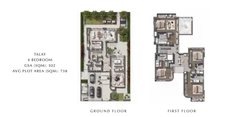 Floor plan, 4 Bed