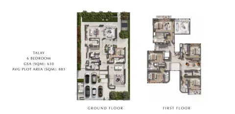 Floor plan, 6 Bed