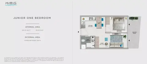 Floor plan, 1 Bed