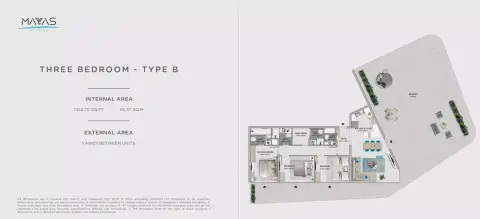 Floor plan, 3 Bed