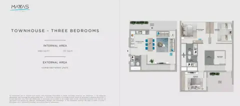 Floor plan, 3 Bed