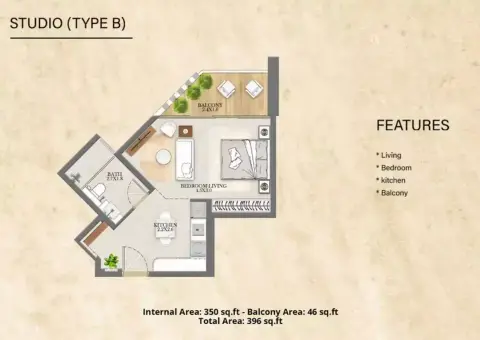 Floor plan, Studio
