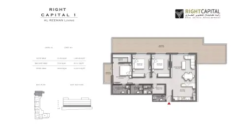 Floor plan, 3 Bed