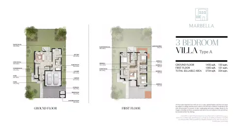 Floor plan, 3 Bed