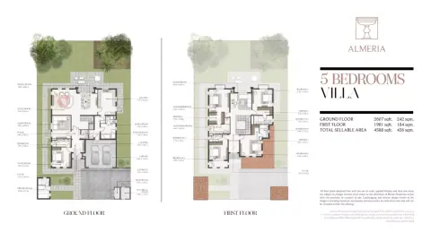 Floor plan, 5 Bed