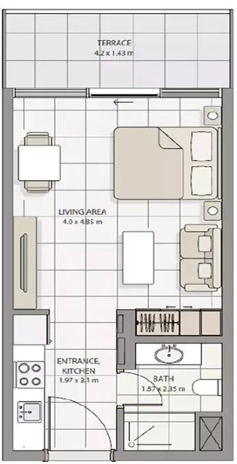 Floor plan, Studio