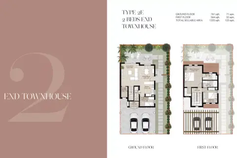 Floor plan, 2 Bed