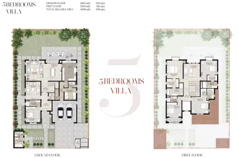Floor plan, 5 Bed