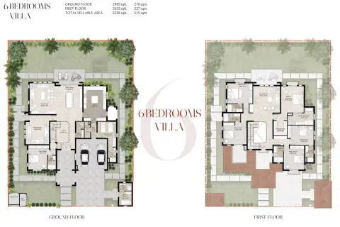 Floor plan, 6 Bed