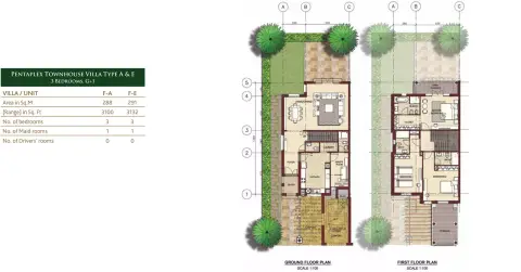 Floor plan, 3 Bed