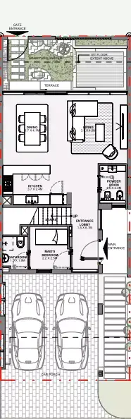Floor plan, 4 Bed