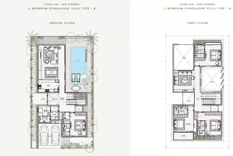 Floor plan, 5 Bed