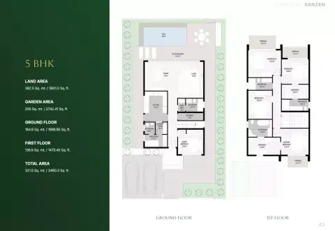 Floor plan, 5 Bed