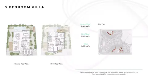 Floor plan, 5 Bed