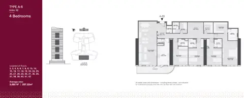 Floor plan, 4 Bed