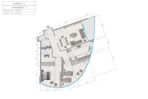 Floor plan, 2 Bed