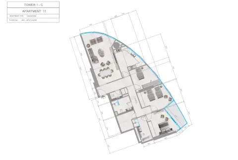 Floor plan, 3 Bed