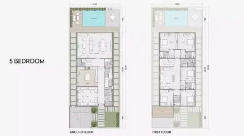Floor plan, 5 Bed