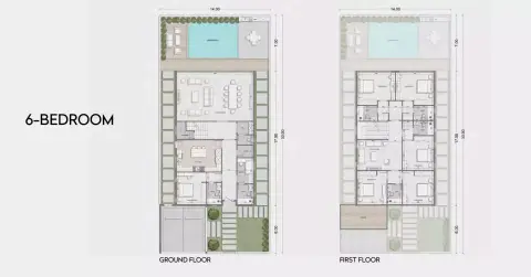 Floor plan, 6 Bed