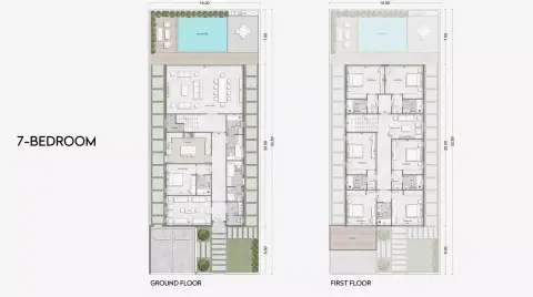 Floor plan, 7 Bed