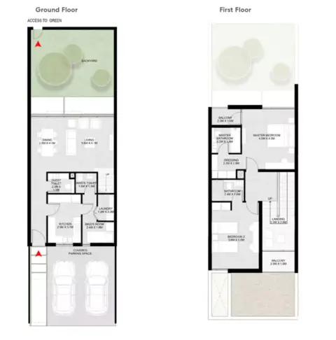 Floor plan, 2 Bed