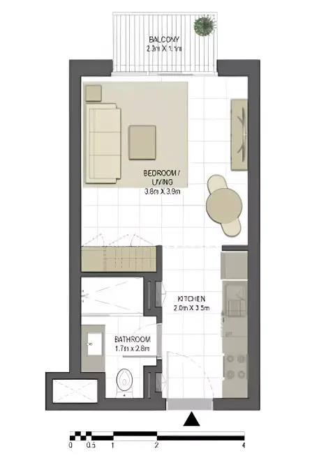 Floor plan, Studio