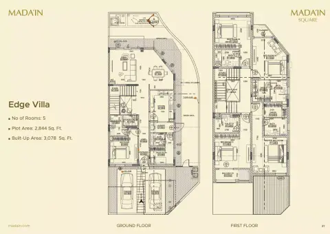 Floor plan, 5 Bed