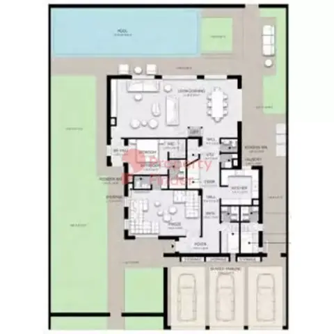 Floor plan, 5 Bed