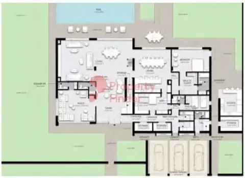 Floor plan, 6 Bed