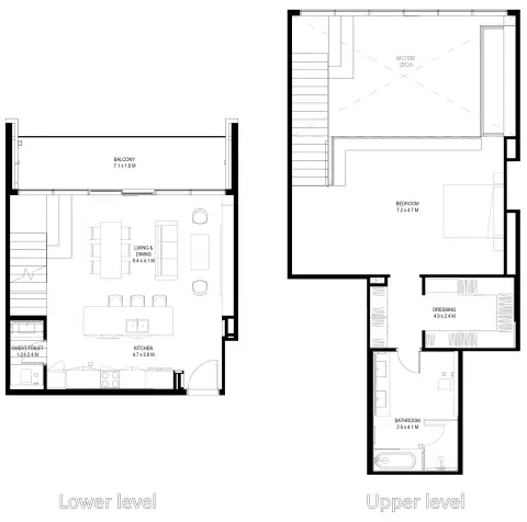 Floor plan, 2 Bed