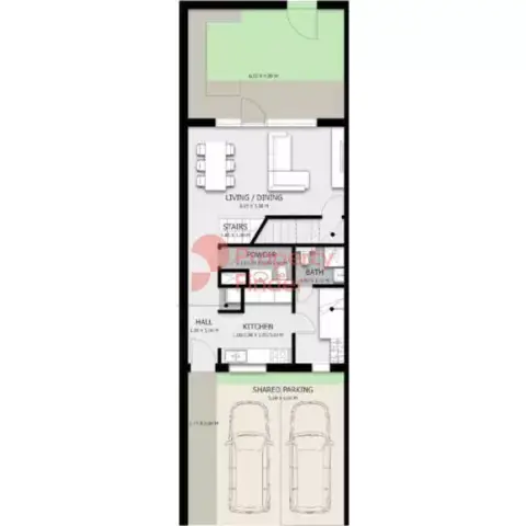 Floor plan, 3 Bed