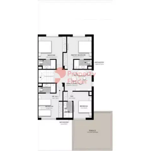 Floor plan, 4 Bed