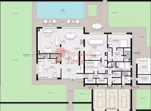 Floor plan, 8 Bed
