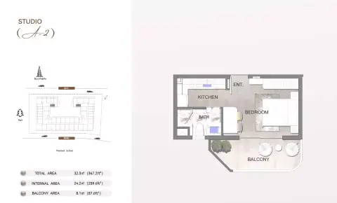 Floor plan, Studio
