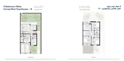 Floor plan, 4 Bed