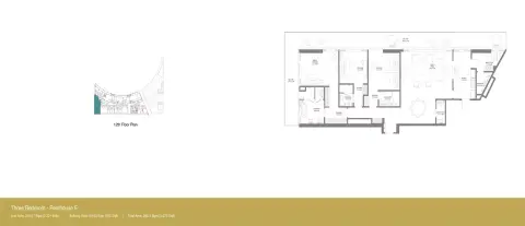Floor plan, 3 Bed