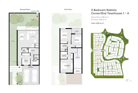 Floor plan, 3 Bed