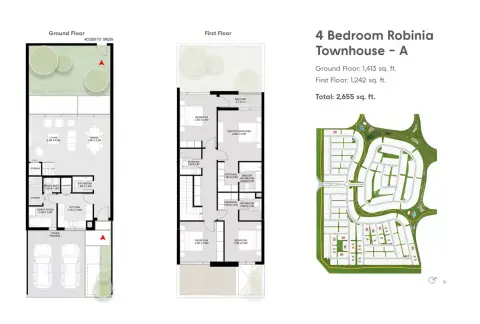 Floor plan, 4 Bed