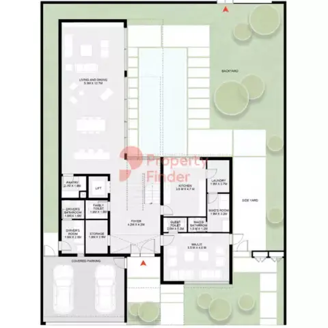 Floor plan, 5 Bed