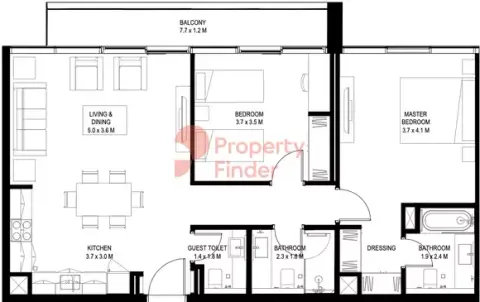 Floor plan, Studio