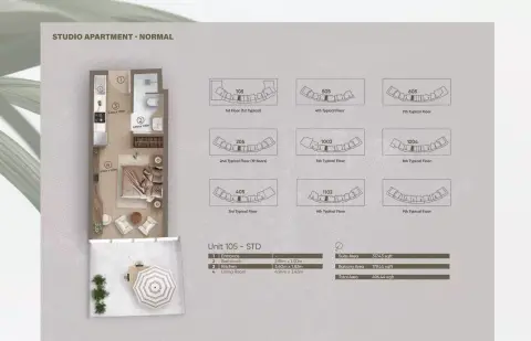 Floor plan, Studio